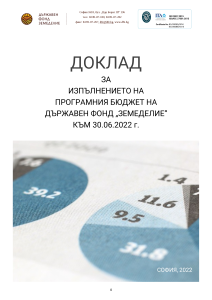 Отчет на Програмния бюджет на ДФЗ 30.06.2022
